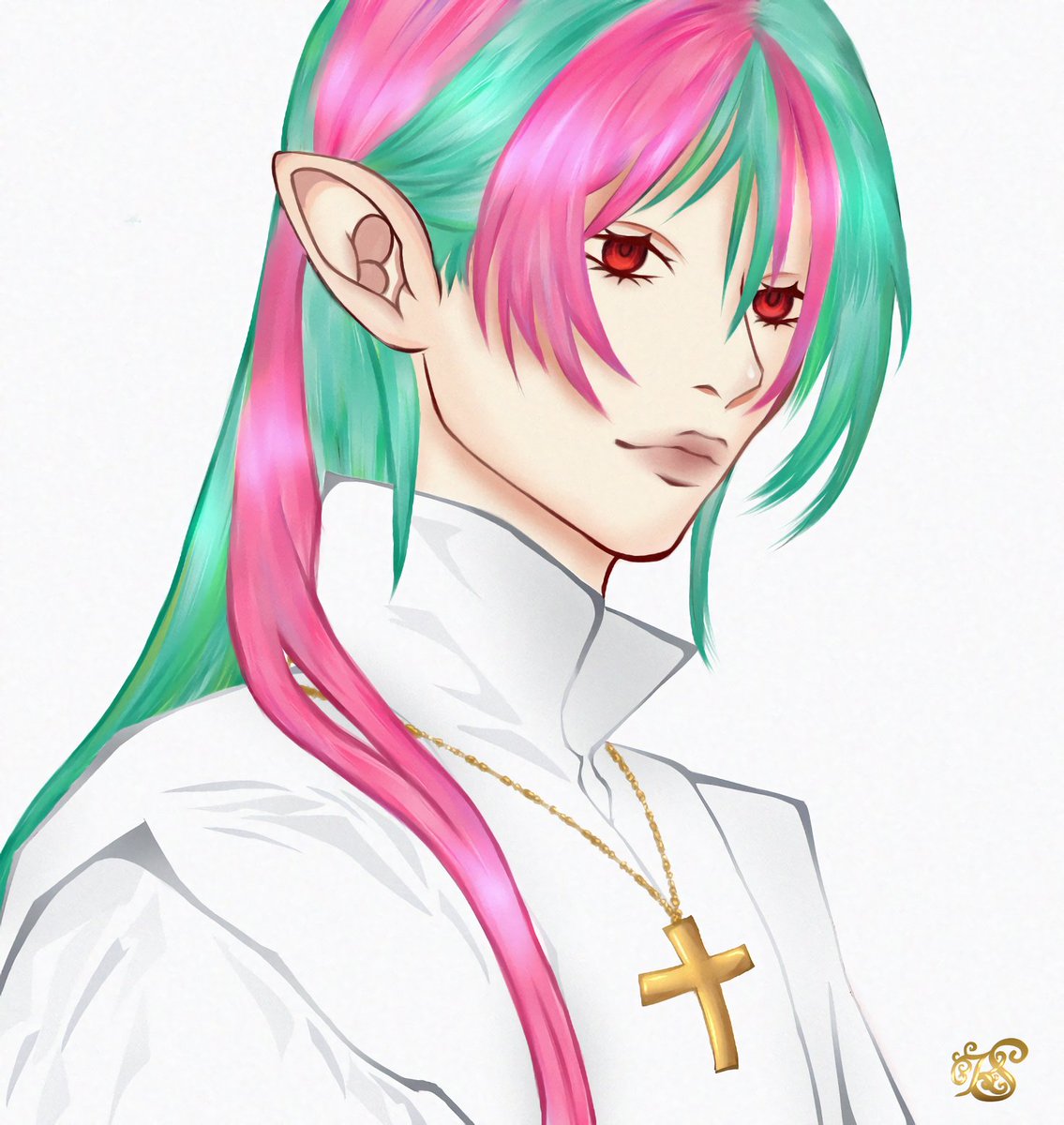 Yunawildy's tweet photo. Finalmente terminei de fazer o vampiro elfo do wsmp kkkkk #Ronarts https://t.co/7gHYzMKWbt