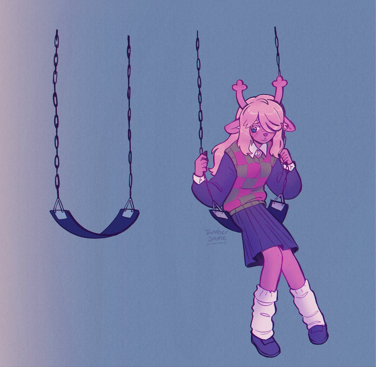 Tambersome's tweet photo. Growing up and growing apart ❤️‍🩹 #deltarune #kriselleㅤ https://t.co/fkUL9VPSKG