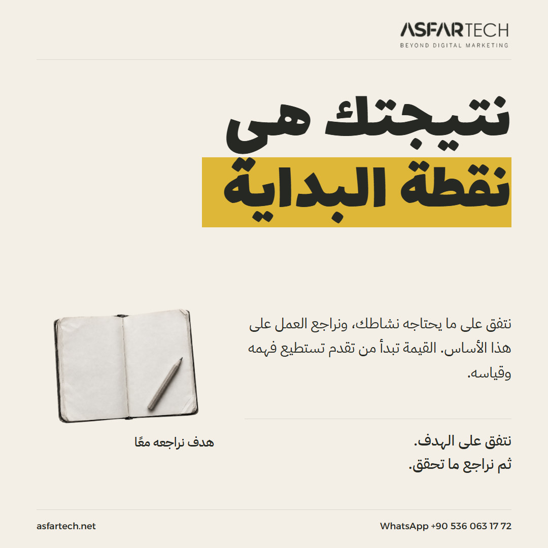 AsfartechM's tweet photo. ابدأ بالنتيجة التي يحتاجها نشاطك، ثم اربط بها المحتوى ونطاق العمل والتقرير.

https://t.co/8pYf7cLOKm
واتساب 00905360631772
#استراتيجية_المحتوى #قياس_الأداء https://t.co/m0zNy4MjDQ