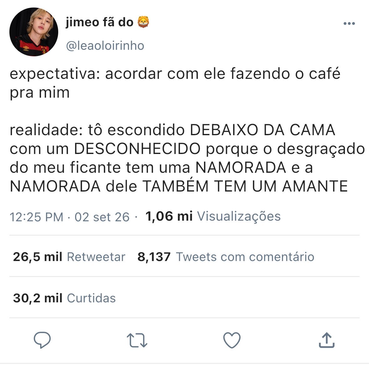 mingukieluv's tweet photo. ͏  ͏ ͏ ͏ ͏ ͏ ͏ ͏ ͏ ͏ ͏͏ ͏    ‧˚ short #jikookau : 🛏️🇧🇷 ˚.
͏ ͏ ͏ ͏ ͏ ͏͏ ͏ ͏  ͏ ͏ ͏͏esconde-esconde dos amantes ͏ ͏ ͏ ͏ ͏  

jimin passa a noite na casa do ficante, mas ao acordar, descobre que: o ficante dele tem uma namorada, e ela também trouxe um amante. 

o pior? jimin e o garoto acabam se escondendo juntos debaixo da cama.
