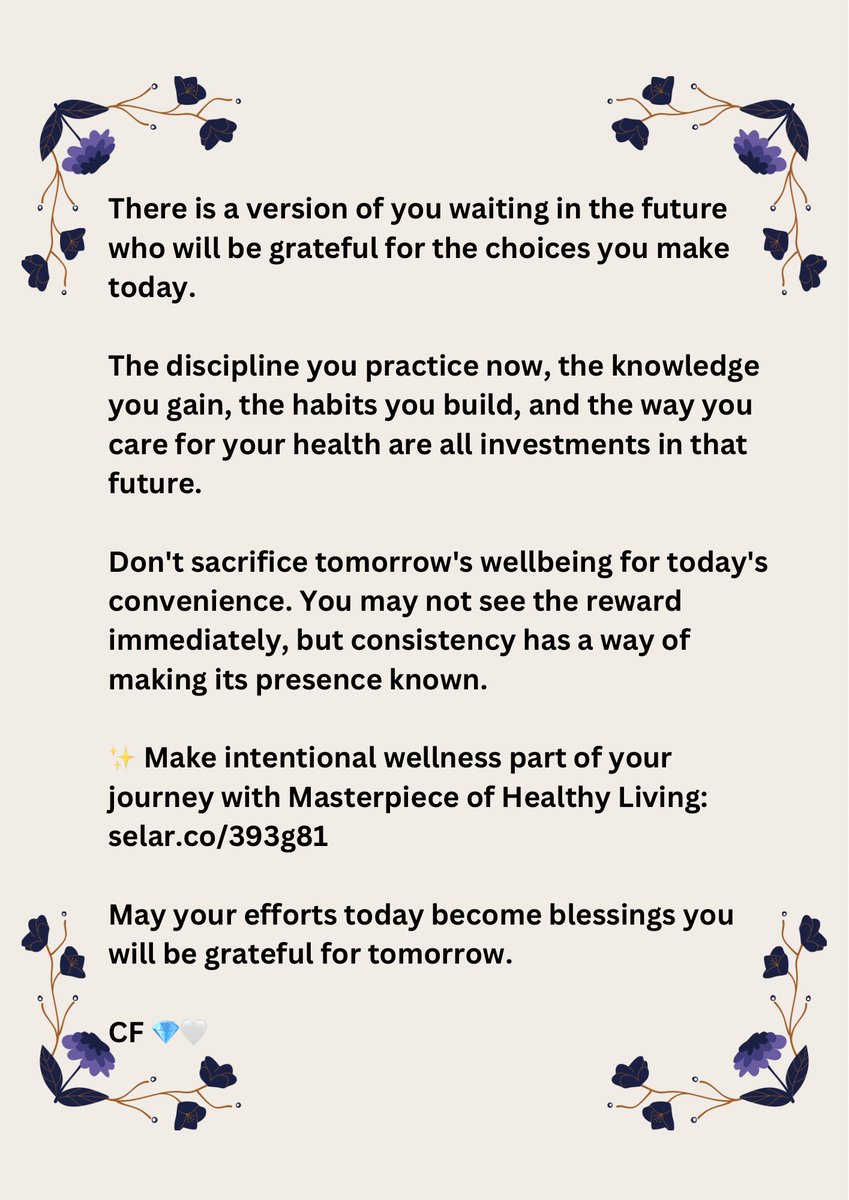 FausiyatOlolade's tweet photo. New Week β¨ Renewed Energy!
Stay Productive π
Stay Healthy π
Masterpiece Of Healthy Living Available On Selar β¬οΈ
https://t.co/EgXinbJy75
#CoachFauzzy #MasterpieceOfHealthyLiving #MOHL #WellnessForAll #HealthyLivingAdvocacy https://t.co/2iUfYTLKne
