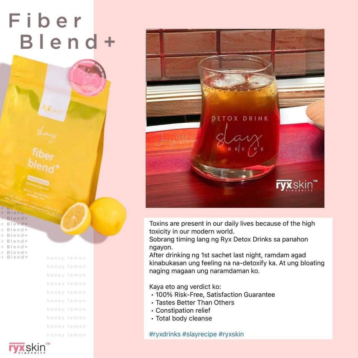 haliey_nelson's tweet photo. 🤞🏼 TODAY'S MANTRA: Choose wellness from the inside out. 😌💚
Refresh your day with RYX Fiber Blend+—a delicious honey-lemon flavored drink 🍋🍯 that's low in calories and high in fiber to support your daily wellness routine. ✨ Infused with
• https://t.co/k6n6IEuZdt