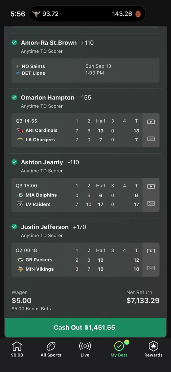 Reuschjs's tweet photo. @bet365 you are a scam, won’t cash me out for my cash out but gave me a option for it, any other time I can cash out! https://t.co/NHnOHtqQwn