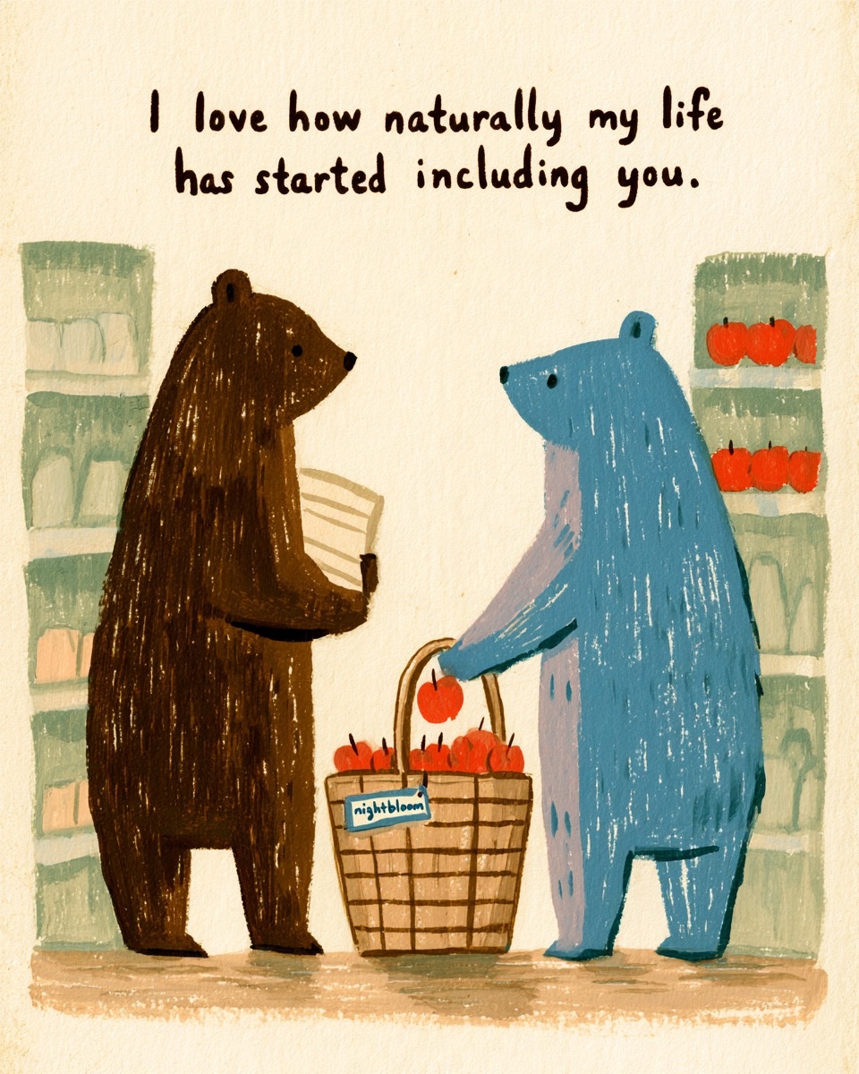 Nightbloomc's tweet photo. I love how naturally my life has started including you. https://t.co/DZ6WVZbc3R
