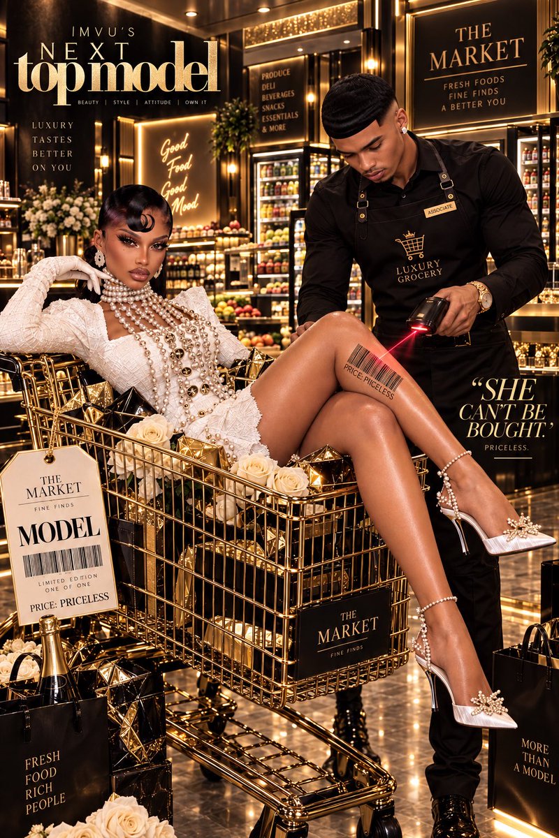 MalibuJodie_'s tweet photo. Episode 2 Of IMVU Next Top Model 

Challenge : The Room Is The Runway 

My Room was a Luxury Grocery Store 

The 3rd picture was my elimination shot 

See you guys next week 💋 - Jodie King

p.s Thank you so much Bari @kingjabarii  you literally always come thru for me , I LOVE YOU 🖤

@PopPelle_  @icon_creme  amazing second episode. I love yall so much 
I love Jamar btw.