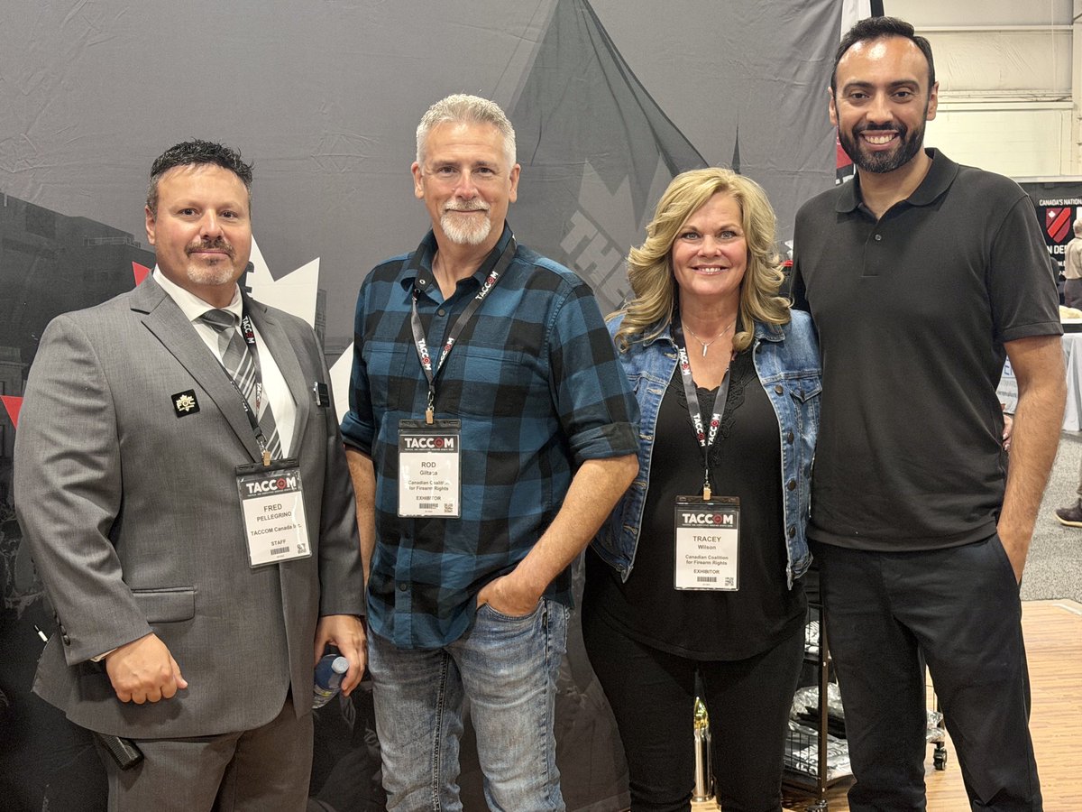 ArpanKhanna's tweet photo. At TACCOM, Canada’s largest firearms show, I met with law-abiding gun owners.

The message was clear: End the Liberal gun-grab scam.

Stop targeting hunters and sport shooters. Secure our borders. Stop gun smugglers. Support CBSA and police. Lock up violent criminals. https://t.co/FBOMVZEBoz