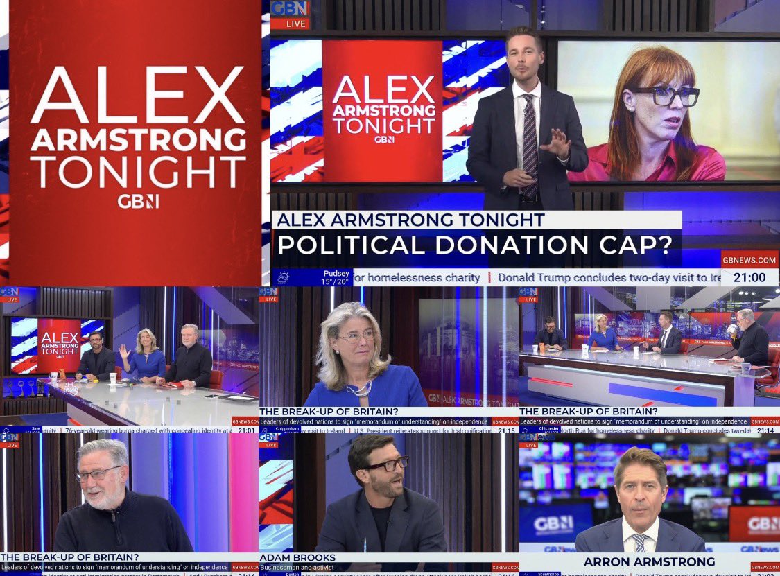 Anna_Firth's tweet photo. Great fun being @Alexarmstrong tonight with @AdamBrooksMedia @EssexPR and @BarryGardiner.

LIVE across Britain and Around the world, tune in! 
@GBNUpdates #GBNews https://t.co/fCbh6KHUnU