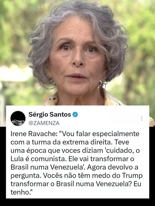 orlandoguerreir's tweet photo. Irene Ravache é Lula https://t.co/cjeeRqdNFU