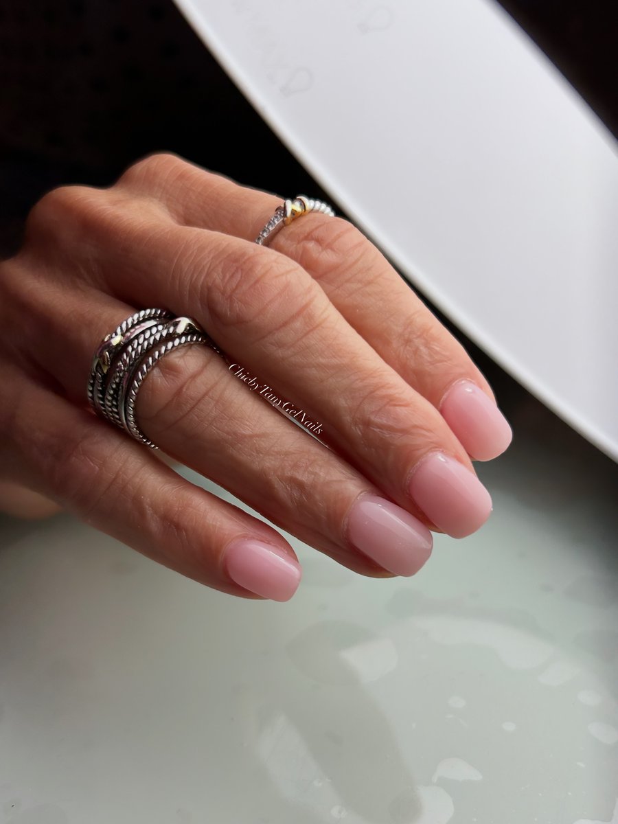Andrea3stl's tweet photo. Soft pink gel nails for a delicate, effortlessly chic look. https://t.co/kaWqbY7oiQ