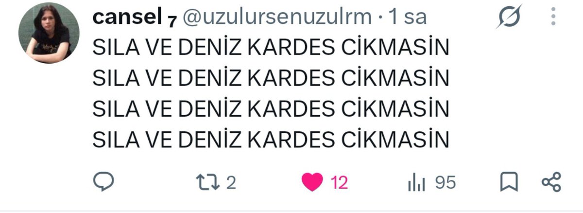 subididki's tweet photo. Ufak attta civcivler yesin aq. Üç beş kişi dedi diye sılayla denizi kardeş yapacaktı senarist öyle mi, eğer senaryoyu bizim dememizle değiştirselerdi bir saat teoden izlerdik. Ayrıca benim gördüğüm çoğu hesap kardeş olmalarını geçtim akraba olmalarını bile istemiyor Az salla yani https://t.co/qS4F1tv6zl