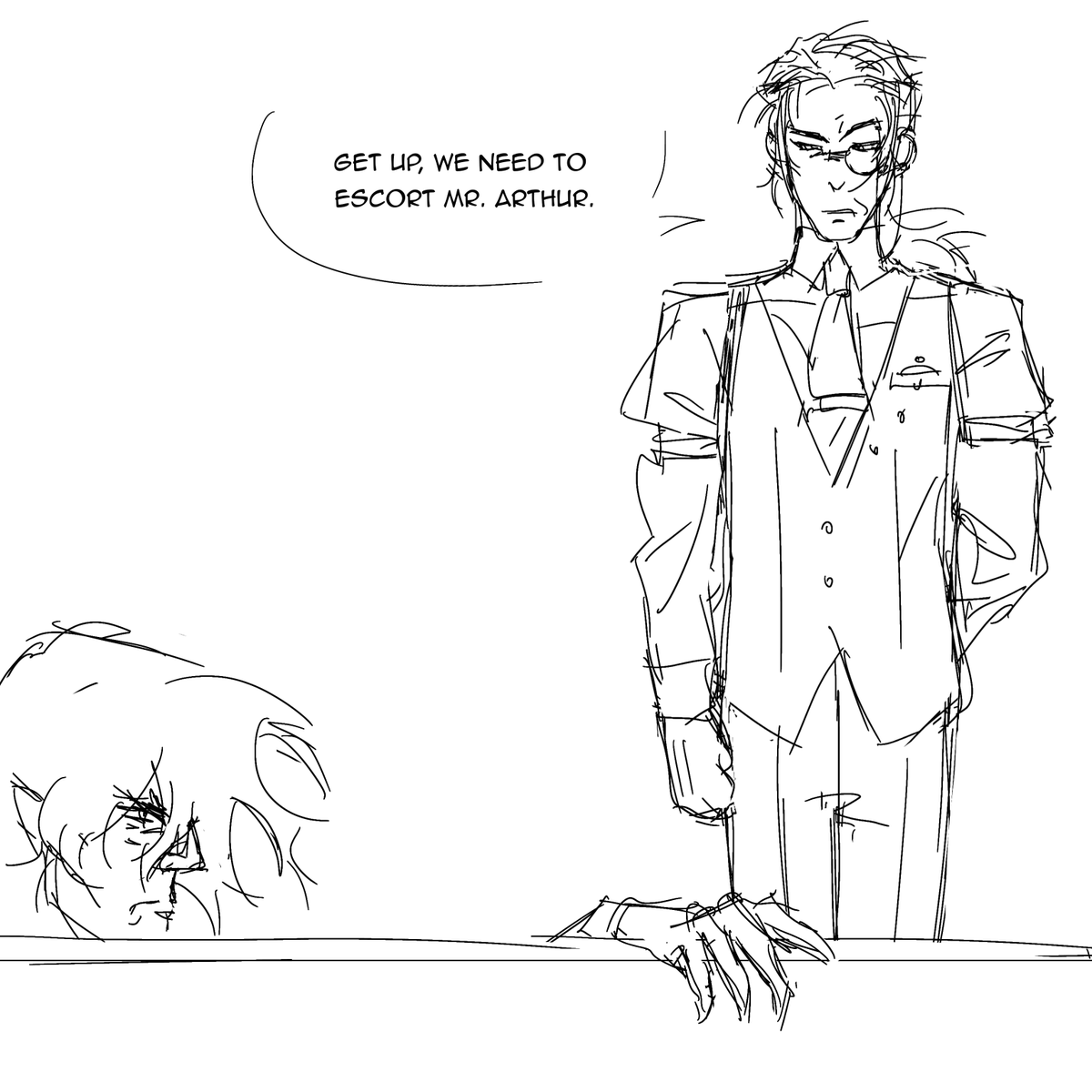 Piysek's tweet photo. 6:00 #hellsing #waltercdornez #alucard #arthurhellsing https://t.co/g7j9Qpe7sM