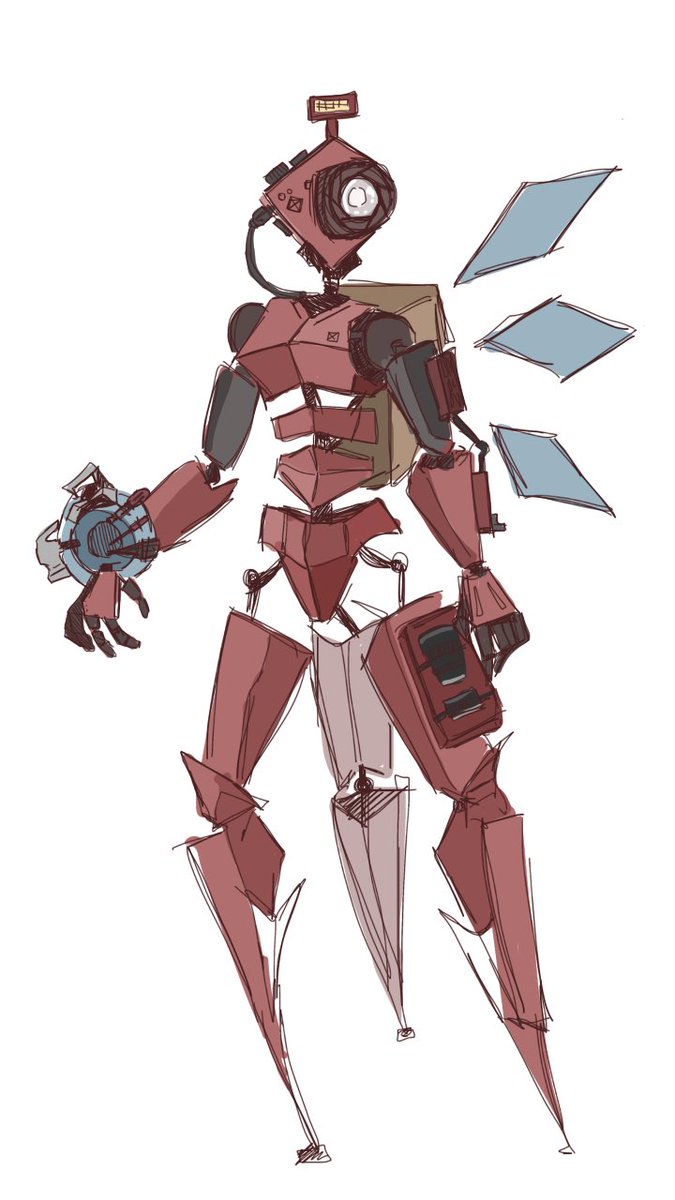 CElfyda11527's tweet photo. i js realized i never shared my ultrakill-inspired mech oc, so meet (a sketch of) EC-26 :)
#oc #ultrakilloc https://t.co/ScCZ0H3M18