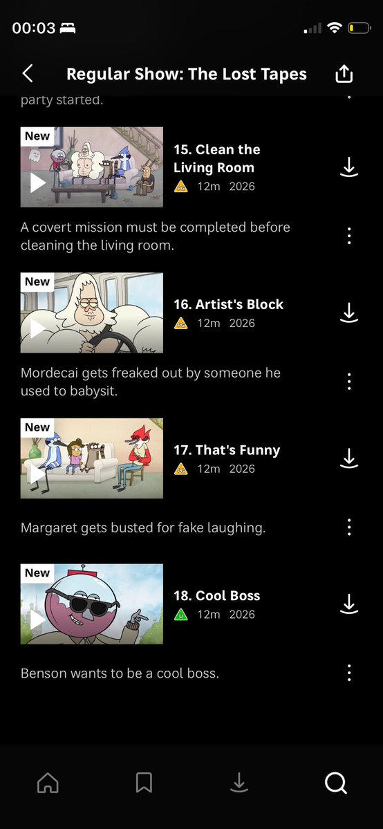 imabro3113's tweet photo. S1 of Regular Show: TLT has finally finished (episode 12 is not here yet):

@Hbomaxesinfo 
@monikaart01 
@OfficialRSWiki 
@RegularTweetsUK https://t.co/NAS1crWfJv