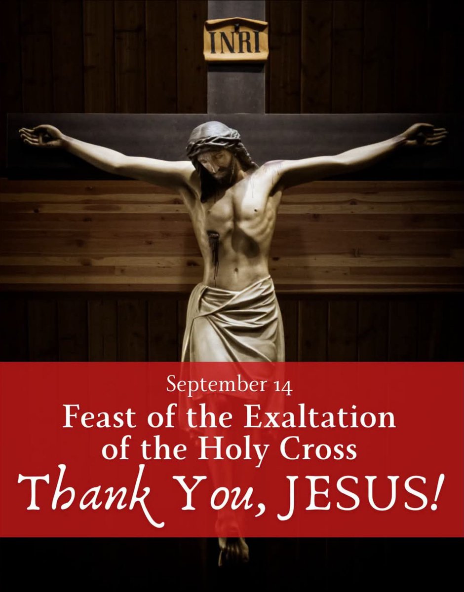 flor_ell879's tweet photo. Blessed Feast Day ✝️🙏
We adore you O Christ & we bless you, because by your Holy Cross You have redeemed the world.
🙏✝️🙏
#feastday #14thsept #pray #catholic https://t.co/5HFUU5ytZK