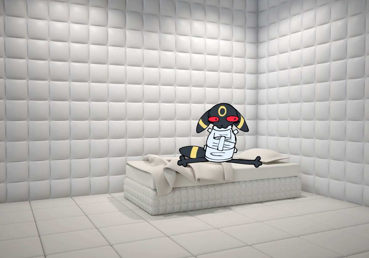 ThatTamiCat's tweet photo. they locked umbreon in a rubber room.. a rubber room with rattatas https://t.co/IsnbWRObSP