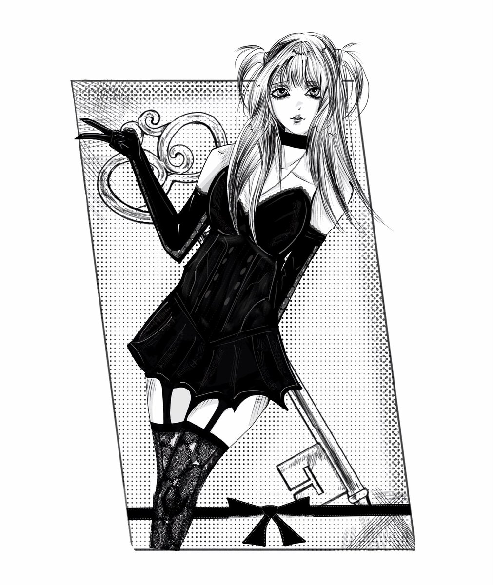 Morthessa_'s tweet photo. Our dear…. 🗝️🖤 I genuinely love this style of manga #MisaAmane #deathnotefanart #deathnote #mangastyle https://t.co/r1uT6VHC2H