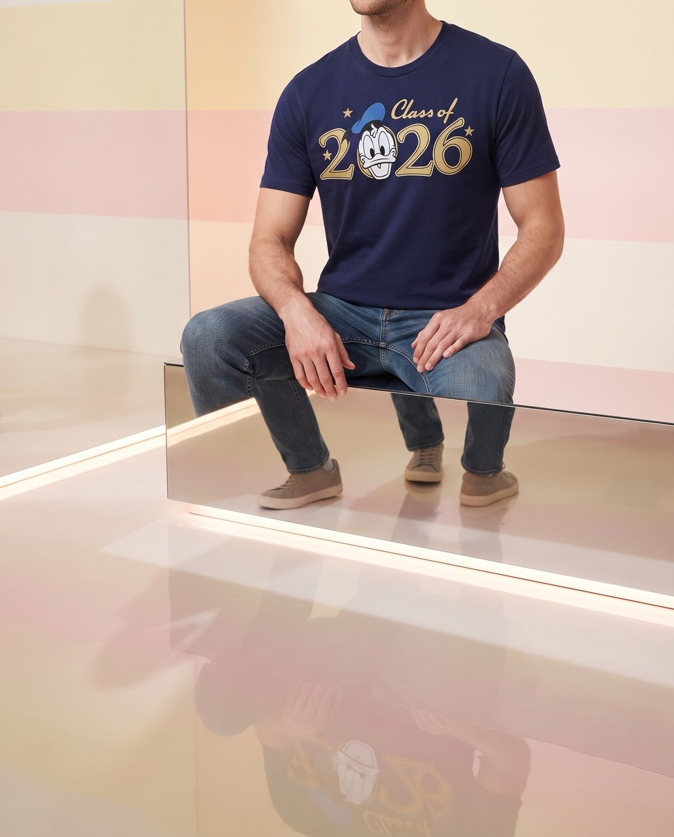 trinicalero's tweet photo. Disney Donald 26 Class T-Shirt brings playful energy with Donald’s classic mischief front and center. Perfect for park days, coffee runs, or adding a little fun to any day. https://t.co/xsxvlRHDjf