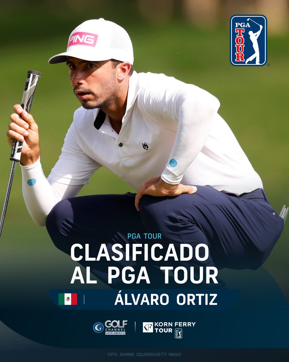 GolfChannelLA's tweet photo. ¡El hermano menor finalmente llega al @PGATour!💳 #TOURBOUND

En 2014, @carlosortizGolf consiguió su tarjeta en el @PGATourComms 2015 por la vía del KFT.⛳

Exactamente 12 años después, @BolaOrtiz15 hace lo propio: se ubica 5to en el ranking del @KornFerryTour y es TOUR BOUND. 💥 https://t.co/kRJ5efZsP3
