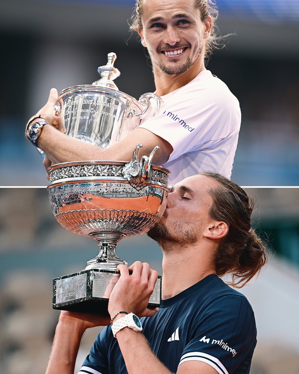 rolandgarros's tweet photo. Paris &amp; New York CHAMP ✨

@AlexZverev https://t.co/xvqFvd1h55