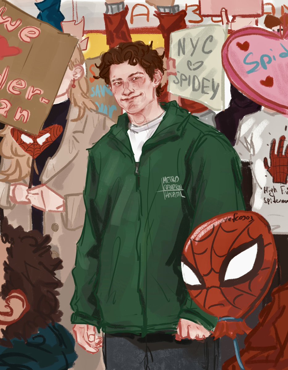 tafe0903's tweet photo. I fought art block💪💪💪 #spiderman #tomholland https://t.co/soRk4eTQRc