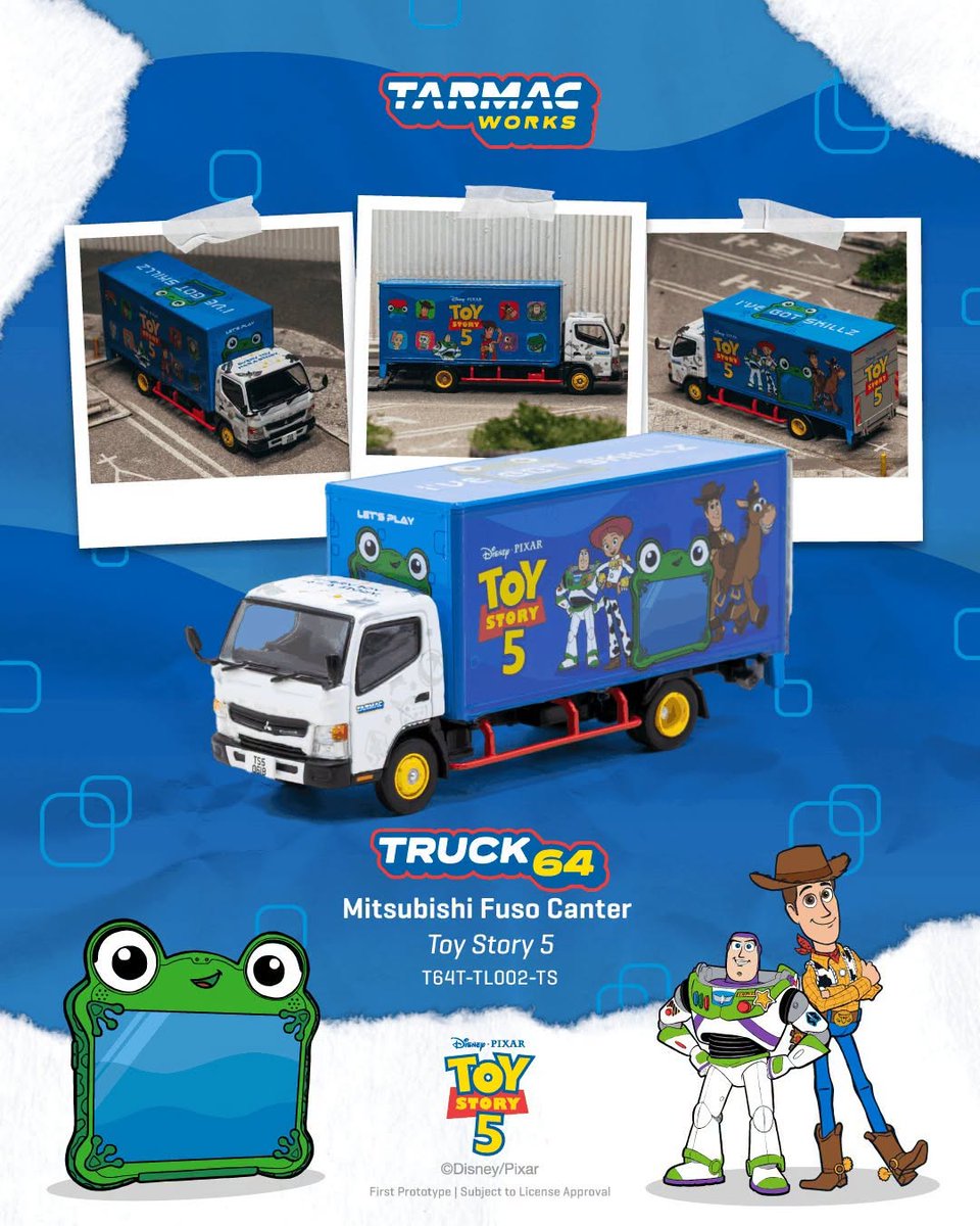 Cibele_84's tweet photo. Tarmac Works 1/64 Pre-Order
ETA: Dec 26

A. Mitsubishi Fuso Canter Toy Story 5 - $65
B. Liberty Walk Collection Vol. 03 Euro Style Box - $50
C. Liberty Walk Collection Vol. 03 Euro Style Pack - $12

Comment to reserve yours. https://t.co/sHIYIcdI5f