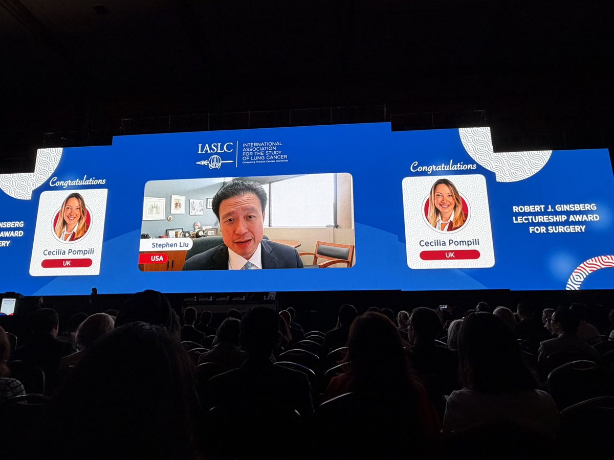 DrRiyazShah's tweet photo. Congratulations @pompili_cecilia #WCLC26 https://t.co/Q615y9HfQ4