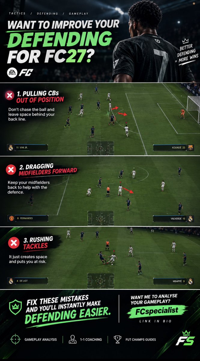 FCspecialist's tweet photo. Improve your gameplay for fc27!!🤩
Early access September 18th✅
#fc27 https://t.co/WbEfzLR01d