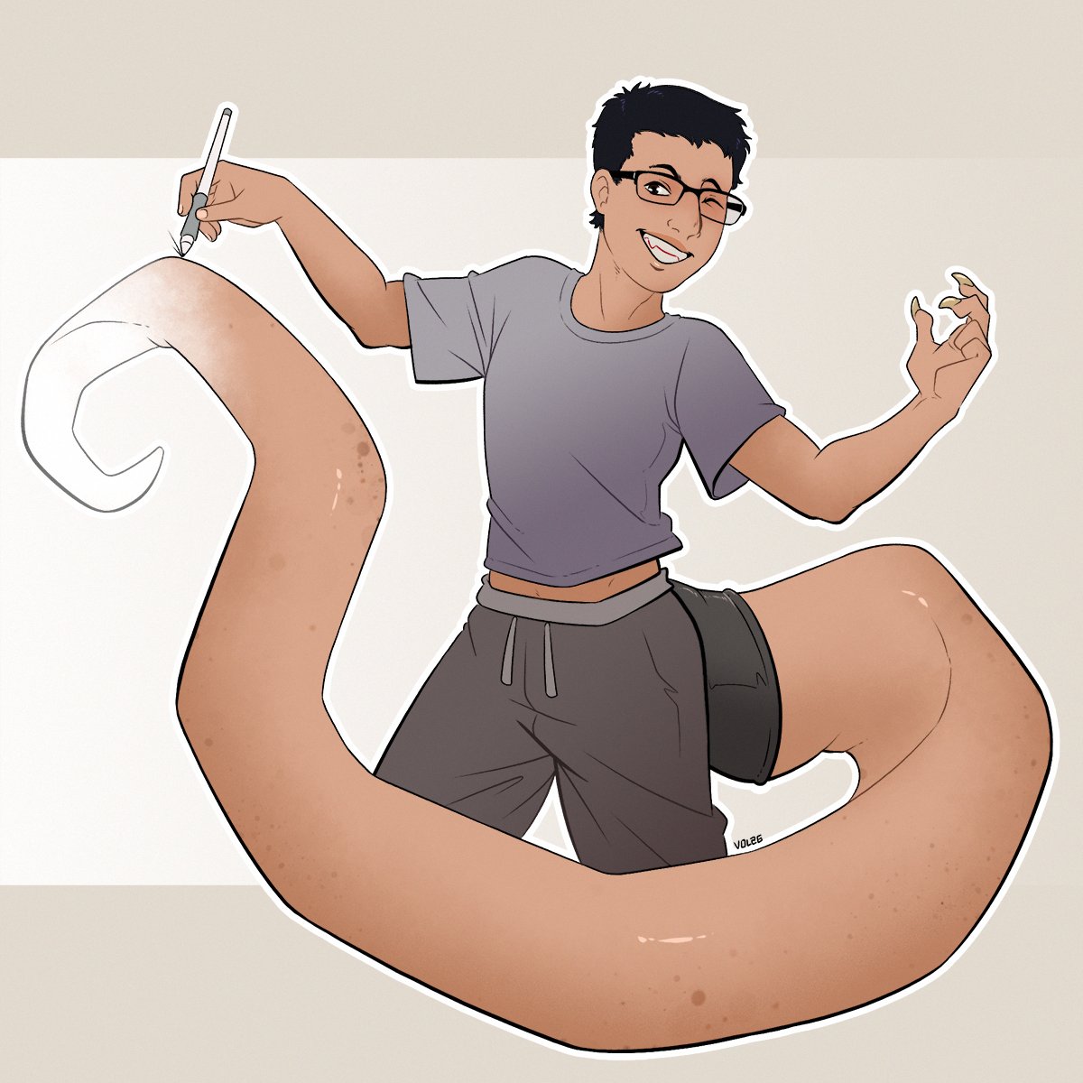 Sitenlov's tweet photo. half body C0m for @/tailcrushed 
bring that tail into reality ✏️ https://t.co/89eY7jDhYJ