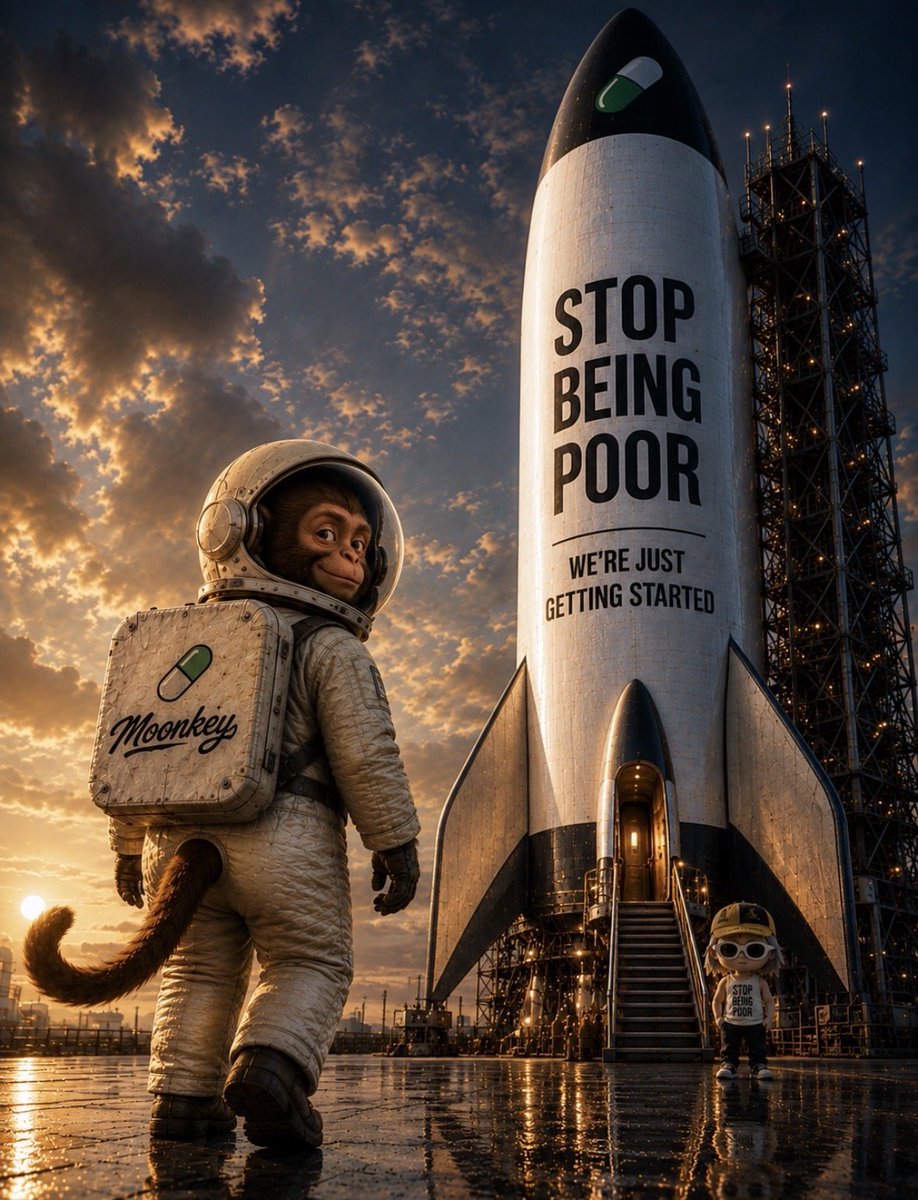 Wenwendesigns's tweet photo. All these sh*t coins launching and hitting 50m in days while $moonkey just slow rugs you lol. Sh*ts at 500k market cap! They say @Pumpfun and @a1lon9 are involved. 

IF THEY WERE INVOLVED IT WOULDN’T BE AT 500k MC CUCKS! 

STOP BEING POOR! 😂 BUY @OGMoonkey AND YOU WILL BE POOR! https://t.co/G1laQ4Alj8