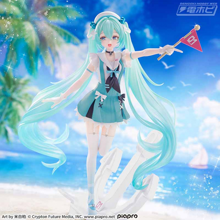 hobby_magazine's tweet photo. 【週末の話題】「#初音ミク」が米白粕さんによるセーラー衣装で魅力的なプライズフィギュアとなってセガより登場!!

https://t.co/YzoP9rxmTy

#セガプライズ https://t.co/FAx9KQ7nG6