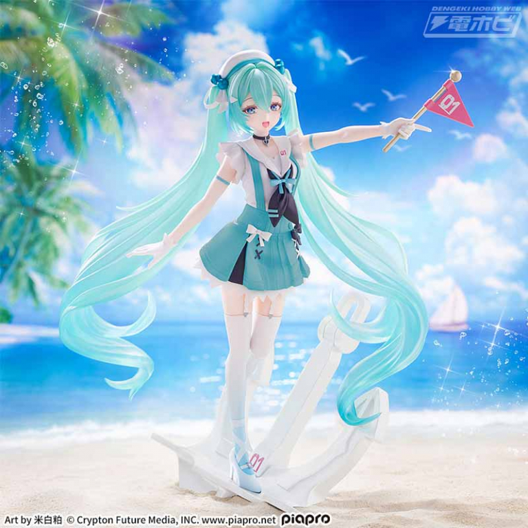 hobby_magazine's tweet photo. 【週末の話題】「#初音ミク」が米白粕さんによるセーラー衣装で魅力的なプライズフィギュアとなってセガより登場!!

https://t.co/YzoP9rxmTy

#セガプライズ https://t.co/FAx9KQ7nG6