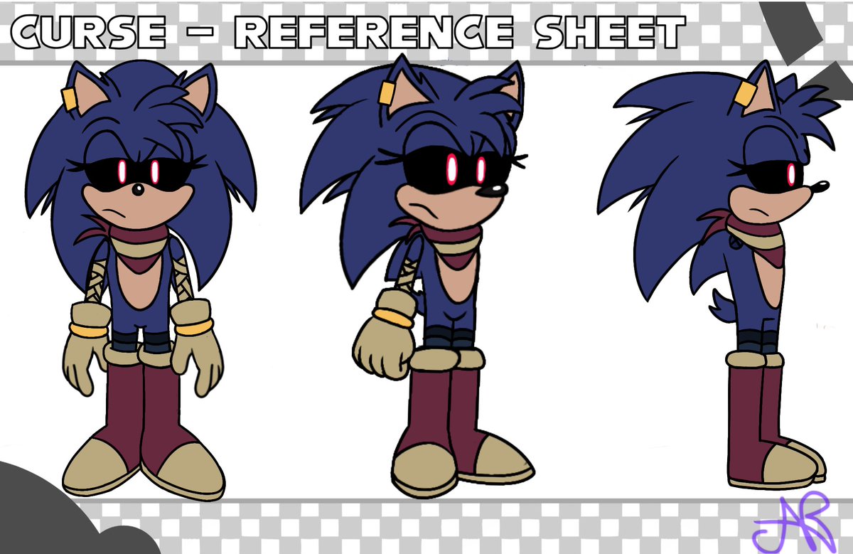 Arth_MBR's tweet photo. Well, here is the reference sheet for Curse Rewritten. 

#Cursesweep #CurseofX #CurseSonic  #art #sonicfanart https://t.co/luaHpSh5fs