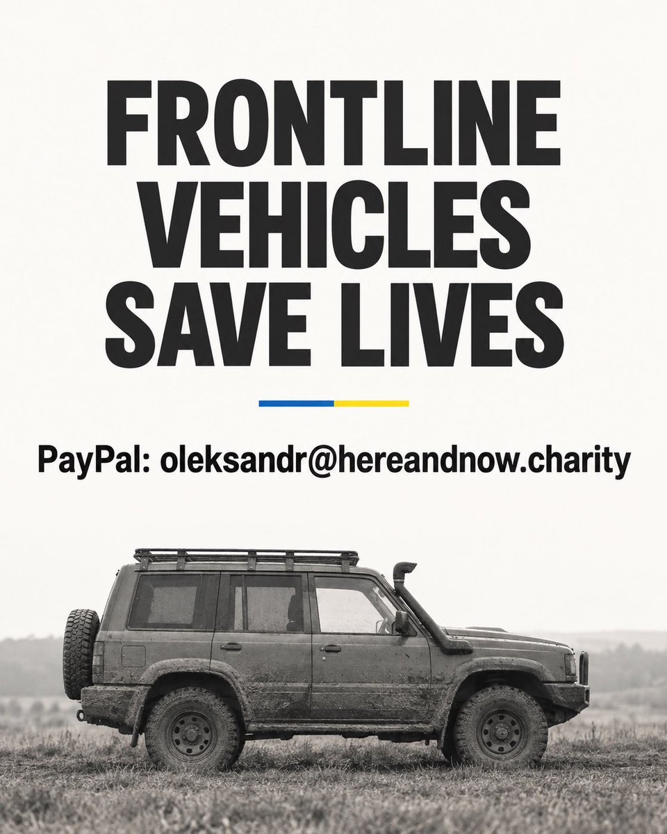 tanyawoz4's tweet photo. Why is Sasha’s work so important?

Simply put, a human life is worth far more than a vehicle.

At the front, vehicles mean mobility, logistics, deliveries and evacuation. These are the final moments of just some of the many vehicles lost doing that vital work.

The #AutoCoalition project needs our support.

Sasha’s payment information is in the post below. 👇