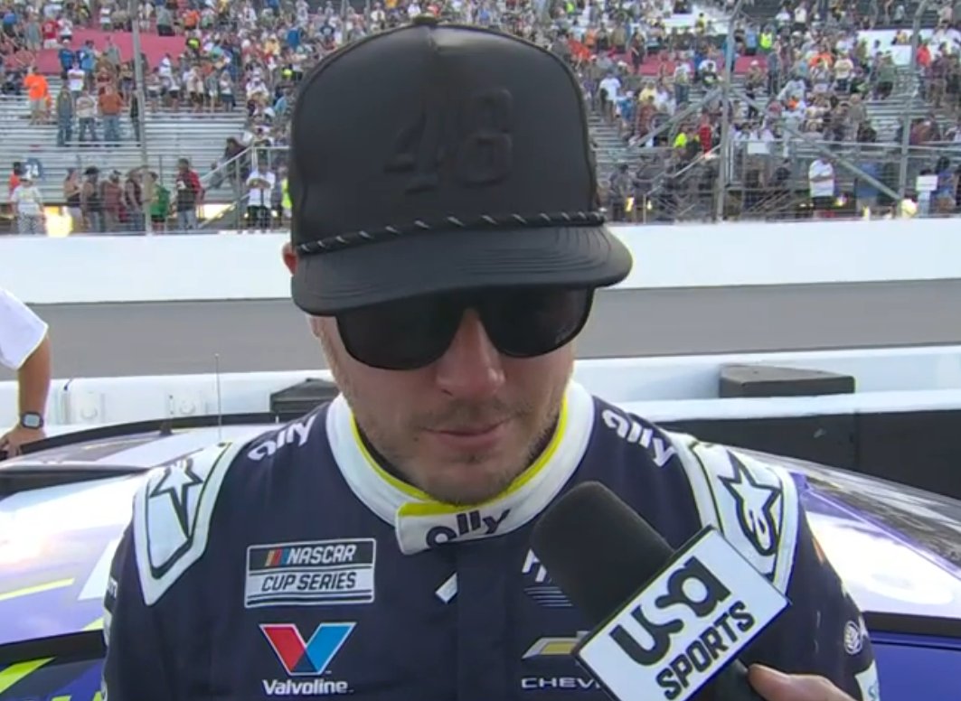 STaranto92's tweet photo. Alex Bowman was very emotional in his post-race interview after finishing second. His dog, Finn, died prior to race weekend.

Bowman admitted it was difficult to even get on the plane and be here. He ends up with his best finish of the entire season. https://t.co/NbUjsUrnPA