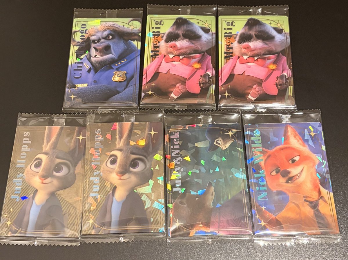 o7h28's tweet photo. 【交換】ズートピア カードソフトクッキー

譲)ニック、ジュディ、ボゴ所長、ミスタービッグ

求)シークレット＞ゲイリー＞その他○の物

シークレットとの交換以外は2:2〜。ニック単体はシークレット含むお取引のみでお願いします🙇‍♀️ https://t.co/YKbsc8WdhV