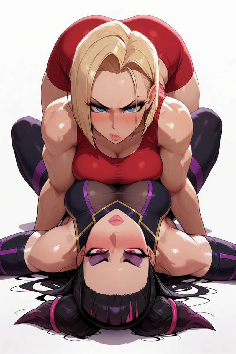 AnimeFlava's tweet photo. Juri x Camy 💛💜 #streetfighter 
SFW
-
#anime #AIart #juri #camy #sfw https://t.co/2ppVVOsaY7