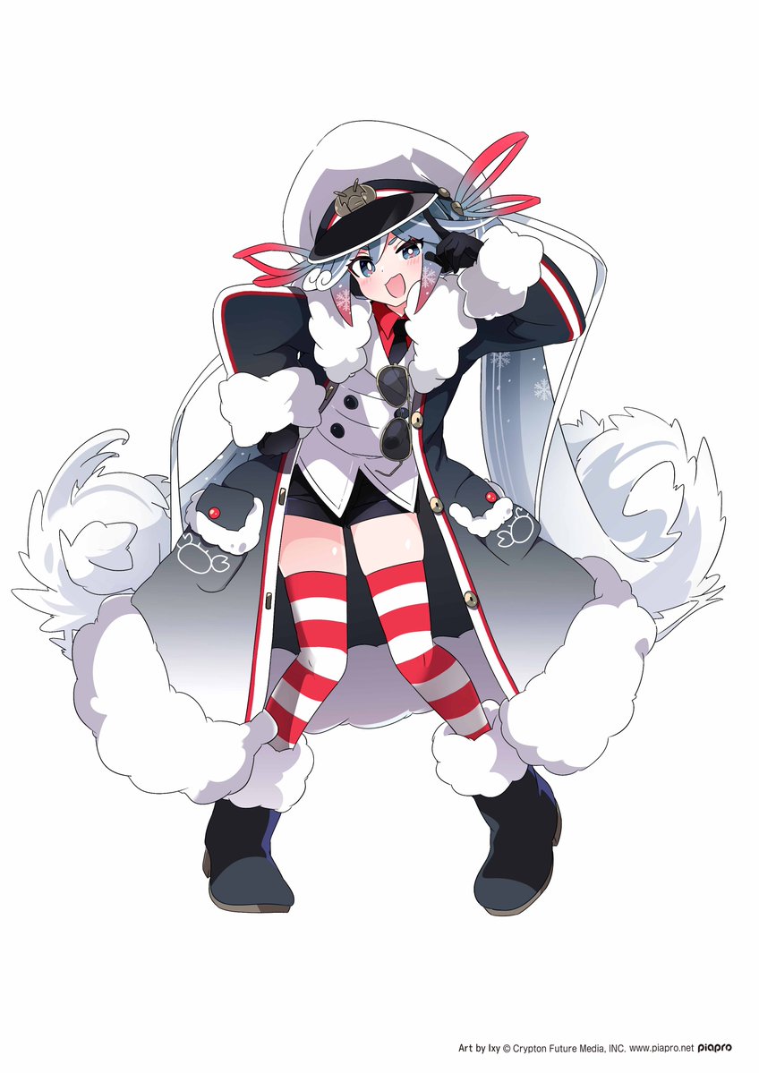 Ixy's tweet photo. 雪ミク 2022ver.　フィギュア用描きおろしイラスト描かせていただきました！続報いただいたらまた連絡します https://t.co/sSBrKS5aTN