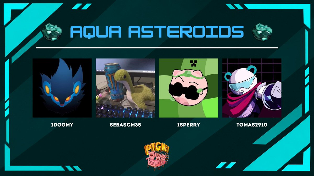 _Vectorcin_'s tweet photo. Octava Tanda de PARTICIPANTES para el PigNet

Aqua Asteroids

- @iDogmy 
- @SebasCM_ 
- @IsPerry01 
- @Tomas29101 https://t.co/dZRr7b974v