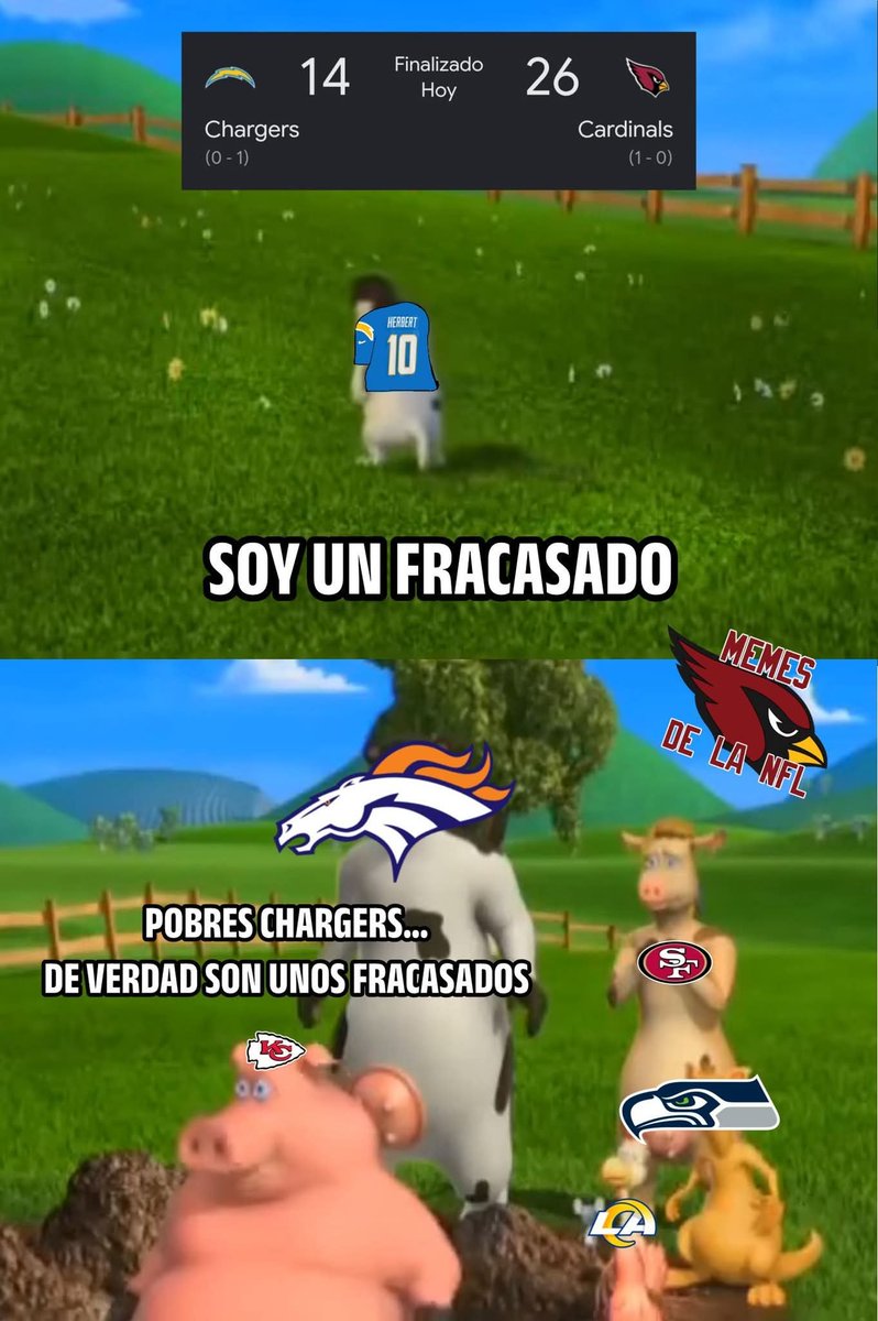 NacionMemesNFL's tweet photo. Cómo te va a ganar Arizona 🤣🤣🤣🤣🤣 https://t.co/g2EVF80hmY