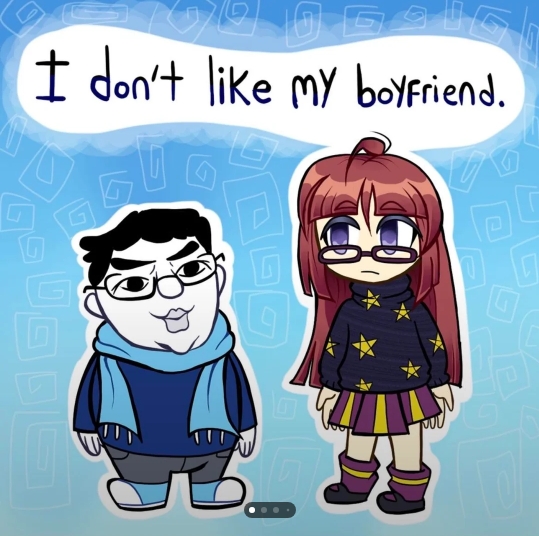 herrdevs's tweet photo. Theres this new meme going viral on reddit.
 
Very similiar to the tiktok "i hate my boyfriend" trend 

and its basically the tiktok "i hate my boyfriend" memeified.

its so sad she doesn't like her Chud boyfriend so I'm pairing this with Chud so her man can get some love.

she doesn't have a name so she's just Girlfriend.

https://t.co/aBQZZVzvwt