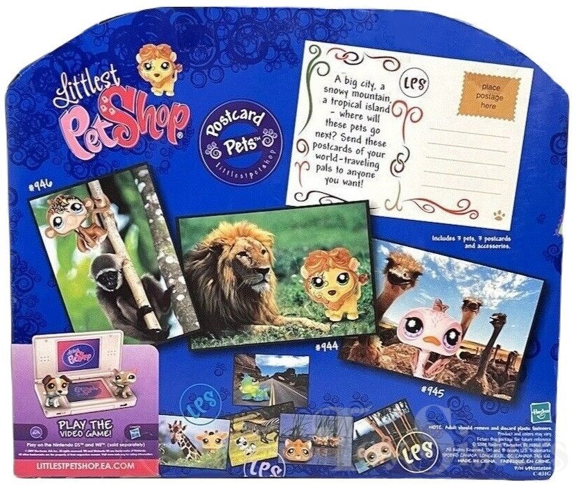 stylesavvi's tweet photo. 🐾 today's lps is #944, a lion from the postcard pets 3 pack set! it came with its ostrich and monkey friends + accessories! https://t.co/hJSrTiAPeH