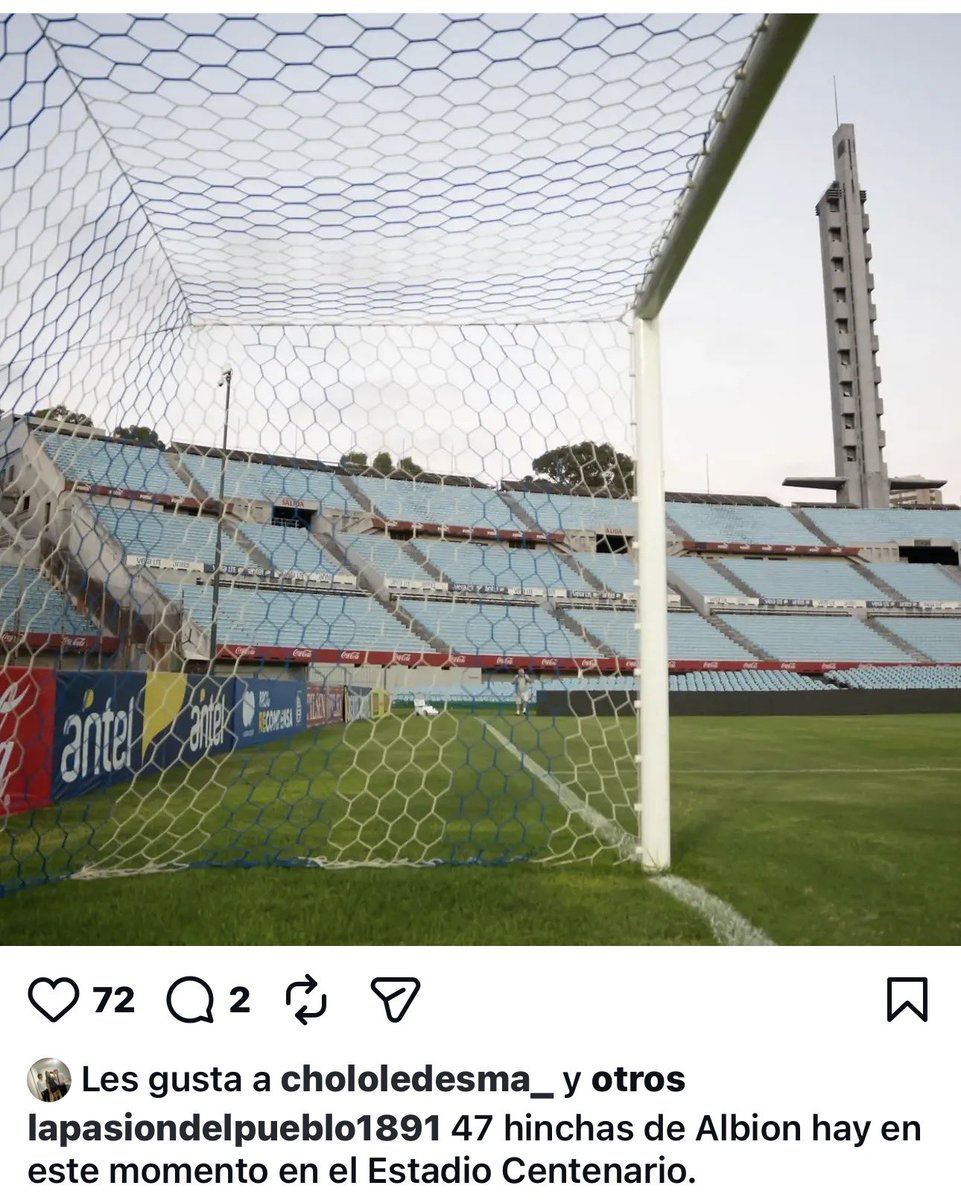 theoLosPiojos's tweet photo. Notable lo de Albion vendiendo más entradas que esa tarde en Jardines, donde se enfrentaron Nacional vs Cerro y el conjunto de la blanqueada vendió solamente 42 tickets. https://t.co/axmiQ7tSpd