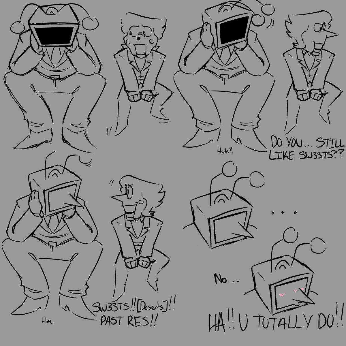 Lokisis718's tweet photo. Defernull Tenna x Deltarune Spamton can anyone hear me https://t.co/J9K54mXtmM
