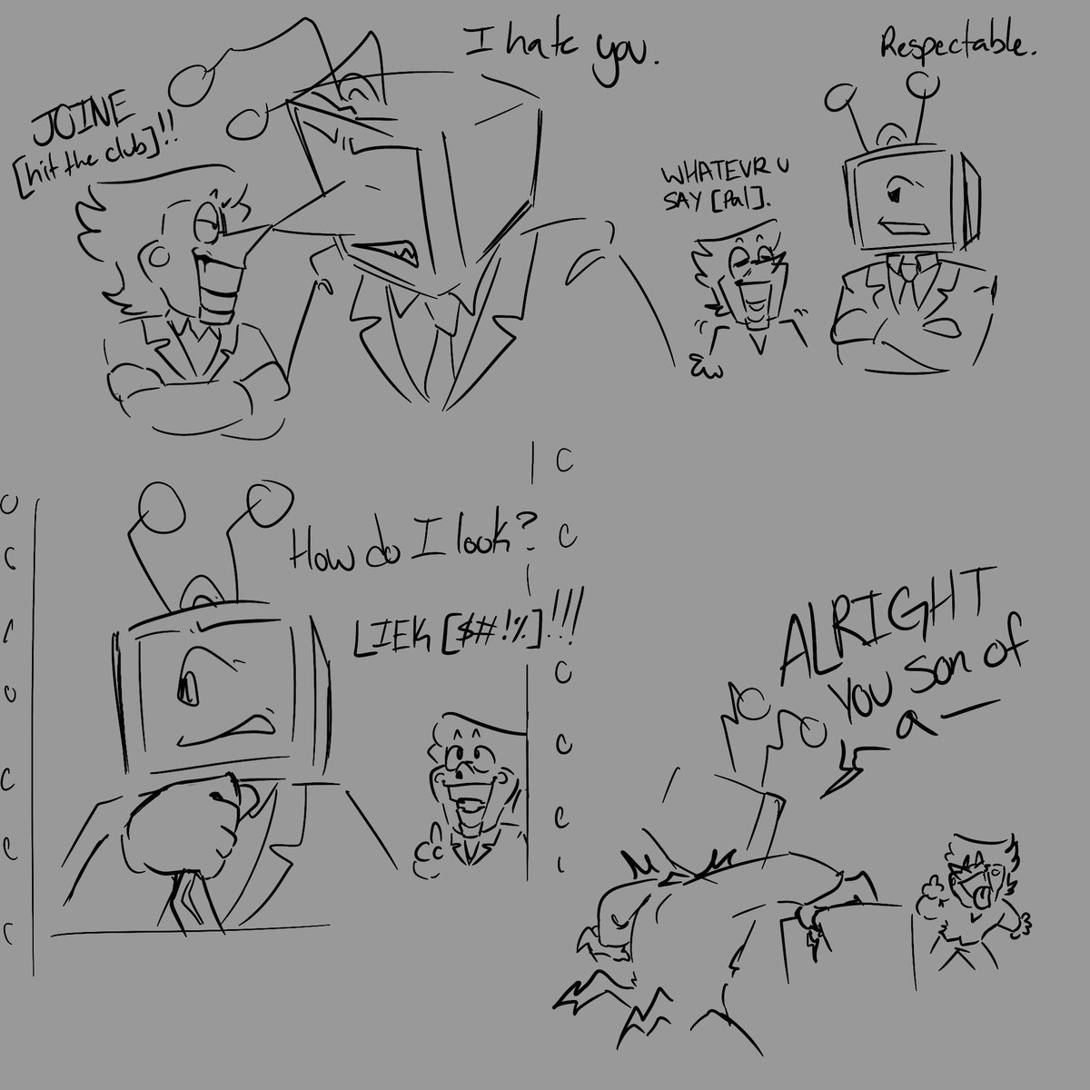 Lokisis718's tweet photo. Defernull Tenna x Deltarune Spamton can anyone hear me https://t.co/J9K54mXtmM