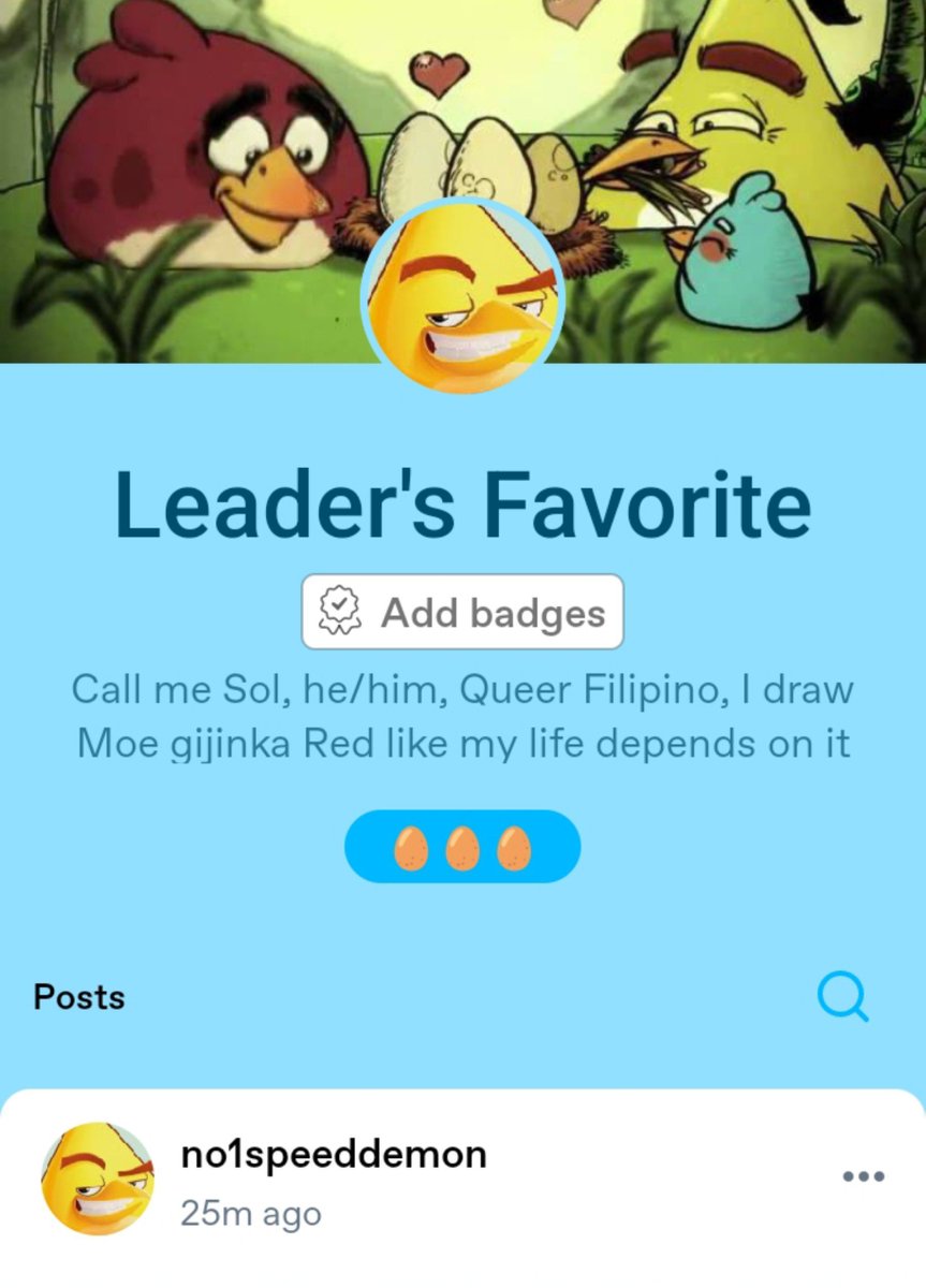 N01SpeedDemon's tweet photo. I made a Tumblr account where I can archive my Angry Birds fanarts so it won't be hard for anyone to find it since this apps sucks
https://t.co/obvquT0ozD https://t.co/hvbSgJ5L84