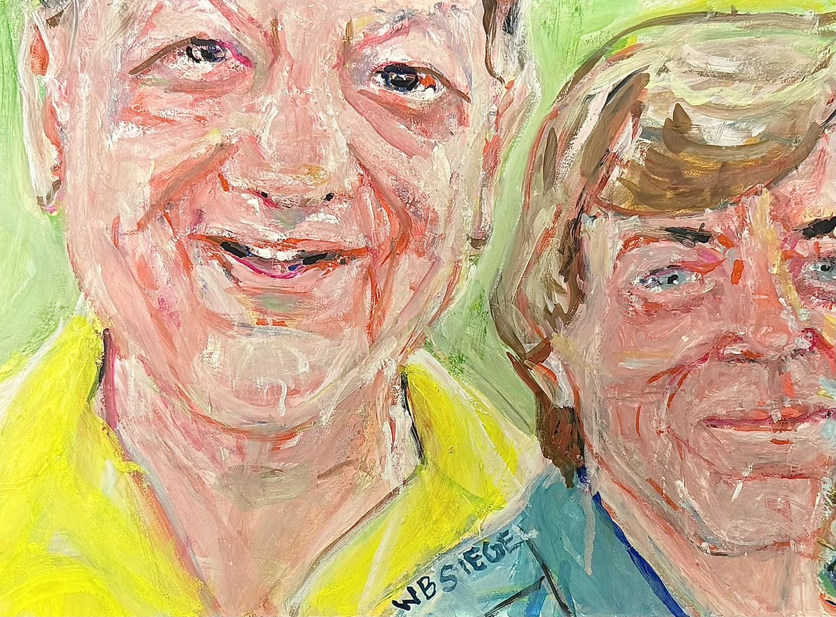WilmaBulkinMD's tweet photo. Friends 2026. Paul and Steve. Wilma’s Art https://t.co/2xlT9HS0vb