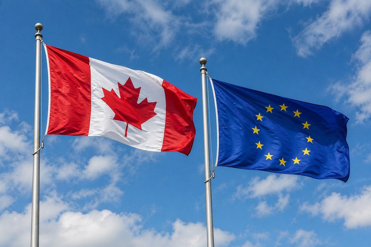 yegwave's tweet photo. Canada is seeking closer ties with the European Union while maintaining its sovereignty, a senior Canadian official says. 

The push comes as Ottawa looks to diversify trade, defence and economic partnerships amid growing tensions with the U.S. https://t.co/yjDDJ87RwI