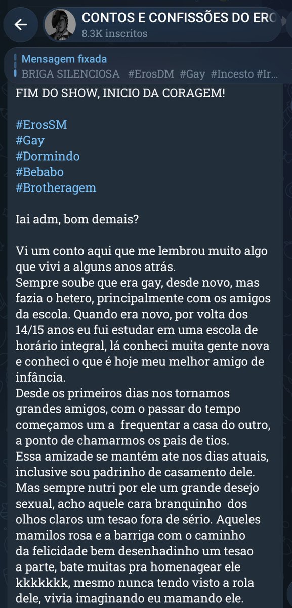 eroscontos's tweet photo. FIM DO SHOW E INÍCIO DA CORAGEM

WATAA X CHUDAI
BROTHERAGEM
https://t.co/bCvrdsmcQZ

Gosta de acompanhar nosso conteúdo? Seja um INCENTIVADOR dando RT, LIKE e SEGUINDO o nosso perfil.

Quer ver seu conto/relato publicado aqui? Envie-nos pela DM ou pelo TELEGRAM: @ ec_recebe

1/1 https://t.co/s4j5TLcTcq
