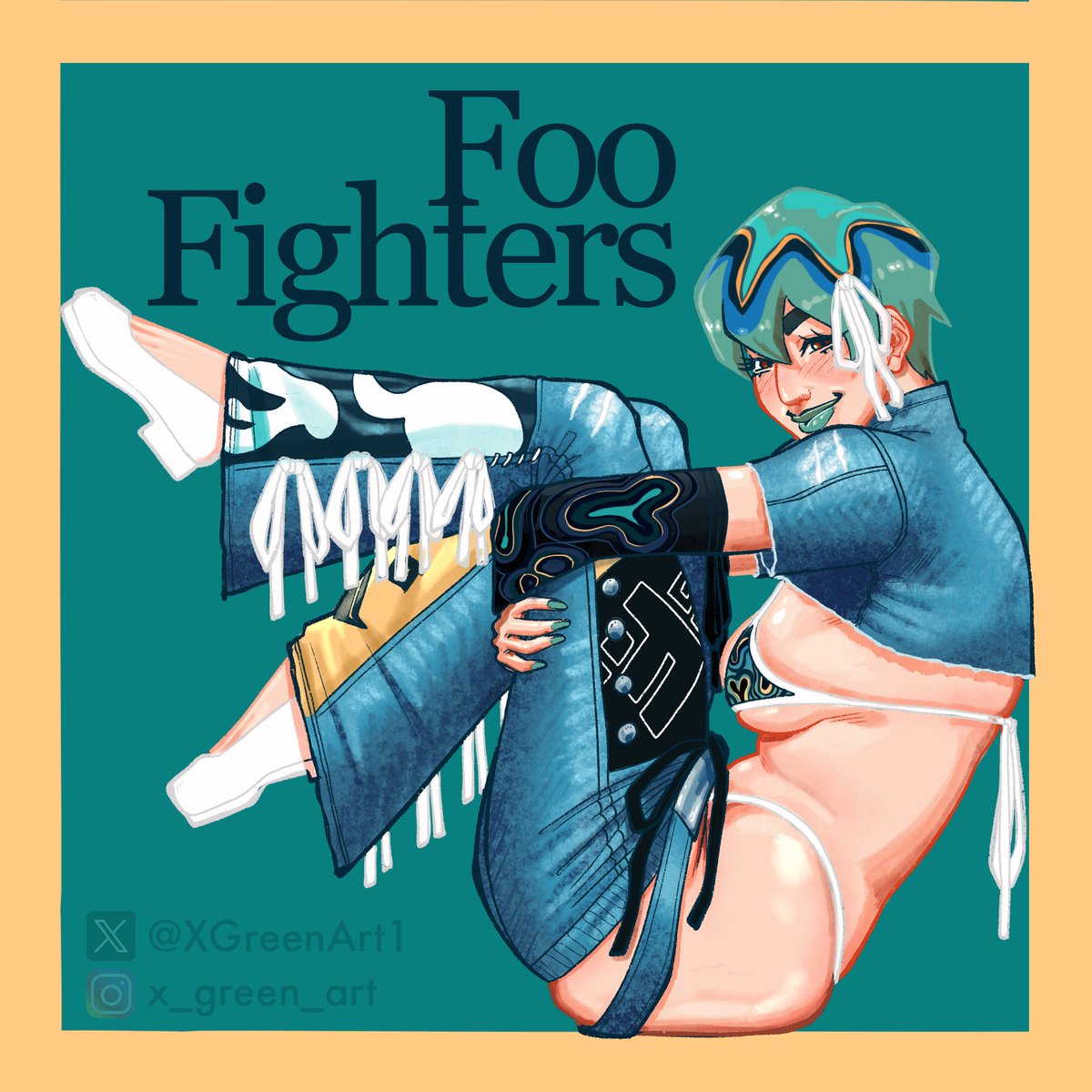 XGreenArt1's tweet photo. Design too peak I had to 💚

#jojo https://t.co/YVAnvT9qjc
