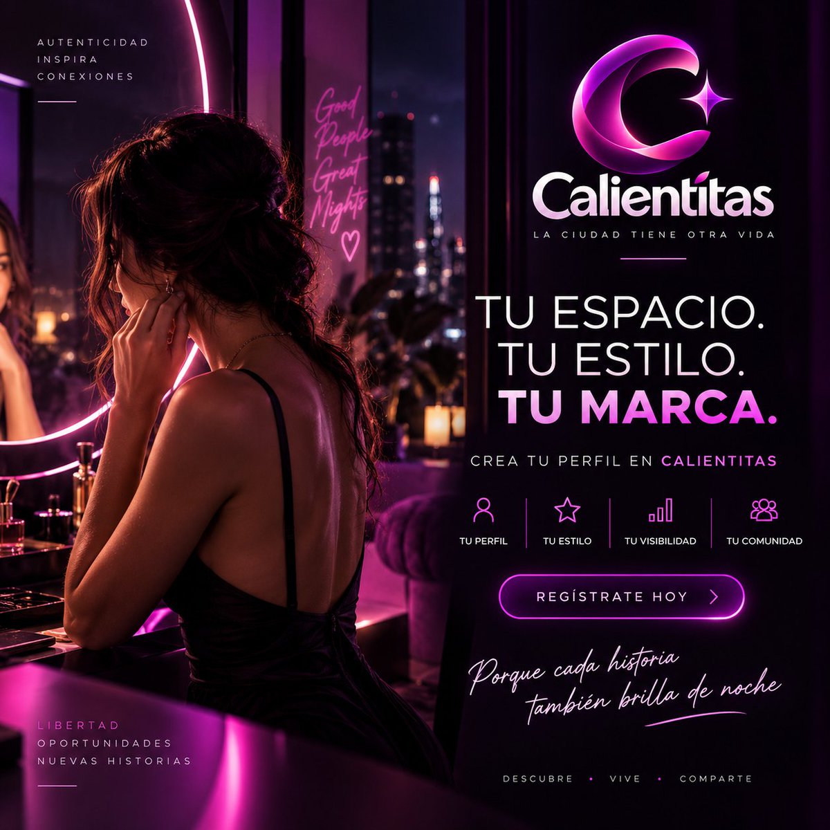 calientitasclof's tweet photo. ✨ Haz que tu estilo hable por ti.

Crea tu espacio en Calientitas y presenta tu perfil con una identidad que te represente.

💜 Tu perfil
✨ Tu estilo
📍 Tu presencia
📱 Tu espacio
Una nueva imagen. Una nueva forma de destacar

#Calientitas #LifestyleChile #MarcaPersonal #Chile https://t.co/G2Z1koUeWP